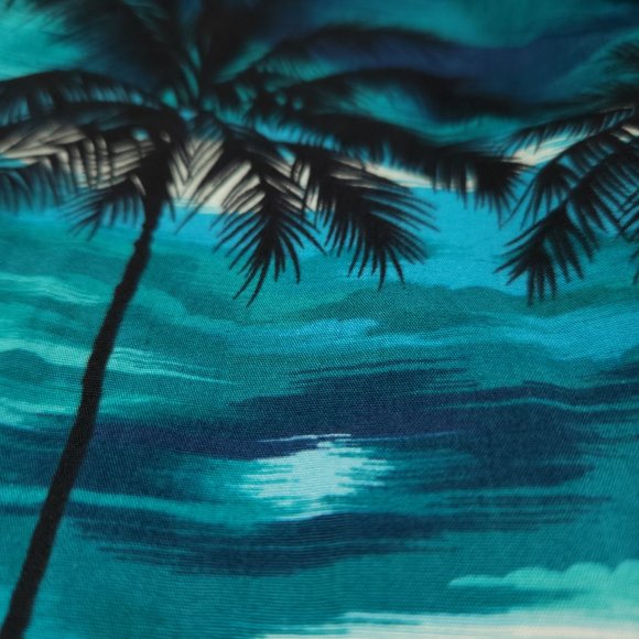 RJC Hawaiian Button Shirt Mens Medium Short Sleeve Pocket Aloha Made in USA - Picture 8 of 10